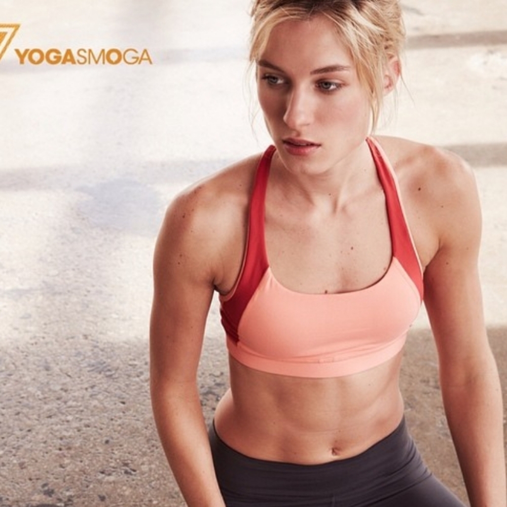 Yogasmoga Racerback Sports Bra in Salmon Size 4